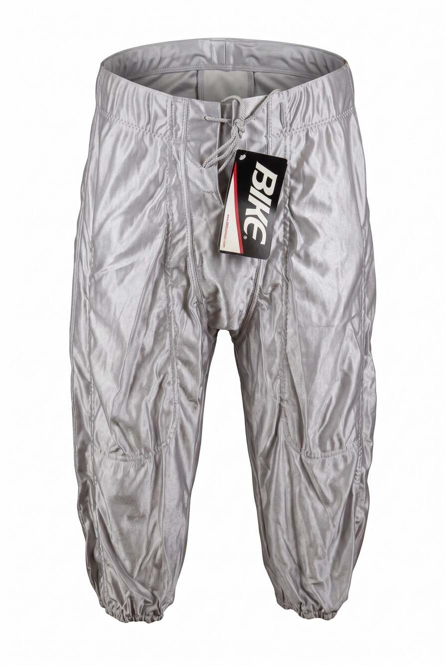Bike Athletic Vintage Shiny Silver Metallic Football Pants #1332